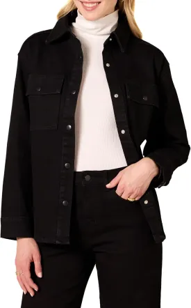Amazon Essentials Women's Oversized-Fit Heavyweight Denim Shirt Jacket