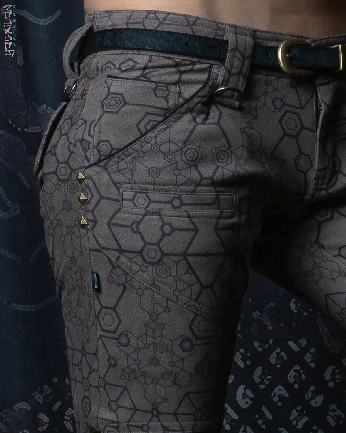 Corsaire Pants Woman / Fake Leather Swede - Grey SHAMANKA
