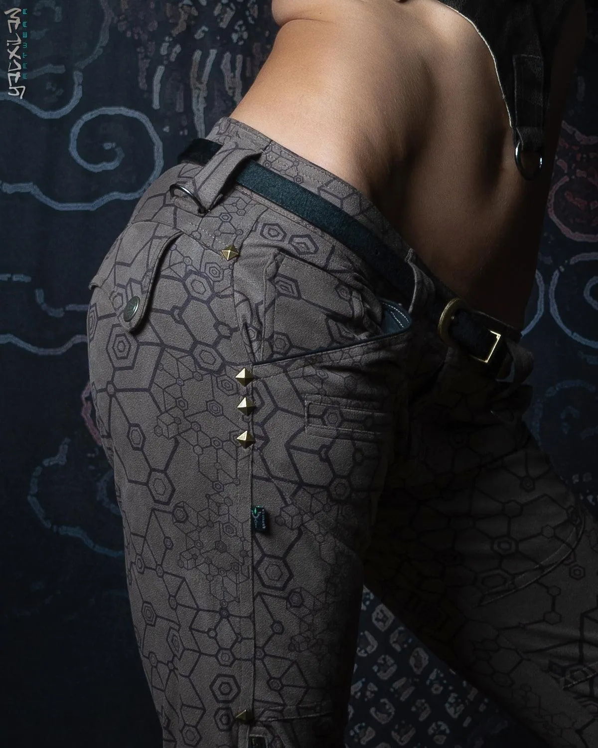 Corsaire Pants Woman / Fake Leather Swede - Grey SHAMANKA
