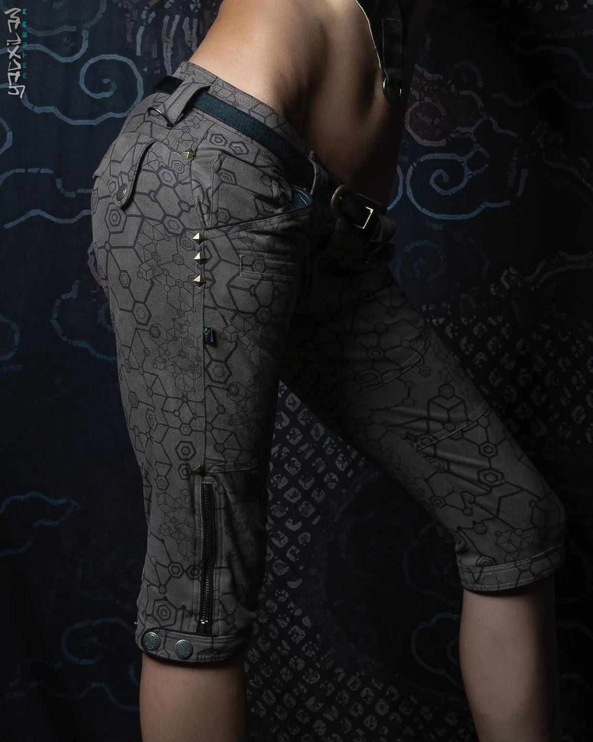 Corsaire Pants Woman / Fake Leather Swede - Grey SHAMANKA