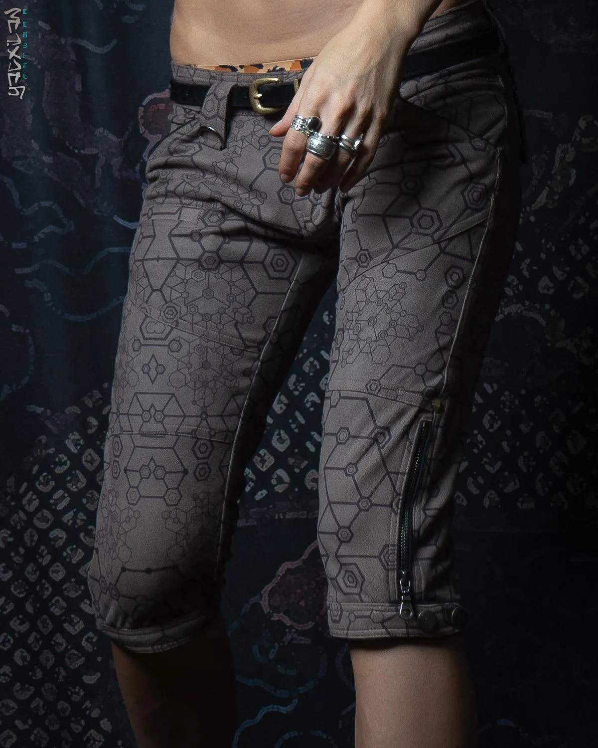 Corsaire Pants Woman / Fake Leather Swede - Grey SHAMANKA