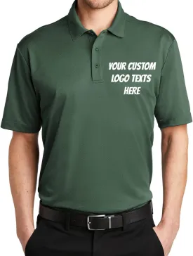 INK STITCH Men K542 Custom Design Your Own Logo Text Embroidery Silk Touch Heather Performance Polo Shirts