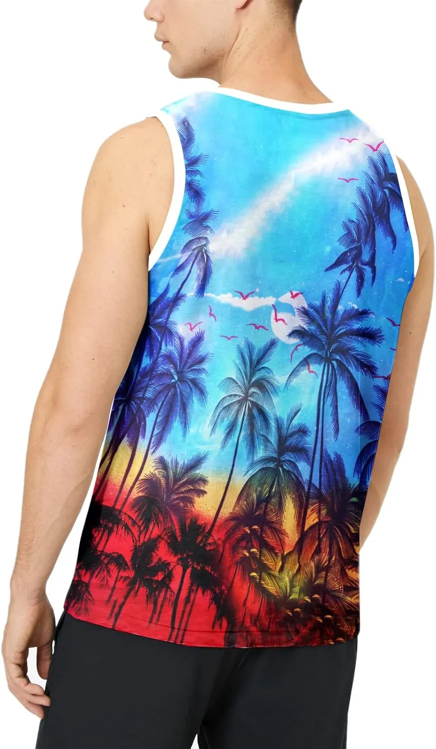 LAIDIPAS Men's 3D Tank Tops Summer Casual Novelty Sleeveless Shirt Unisex Colorful Graphics Top Tees Shirt