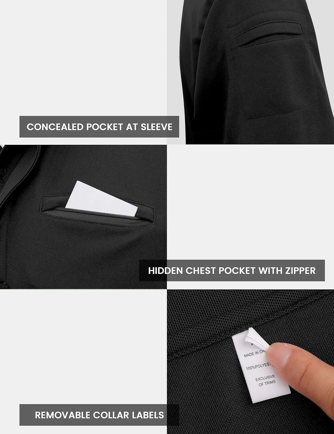 Men's Polo Shirt Short Sleeve Tactical Shirt, Golf Shirts, Absorbent and Quick Drying Polo Sports Neck Shirt Tennis