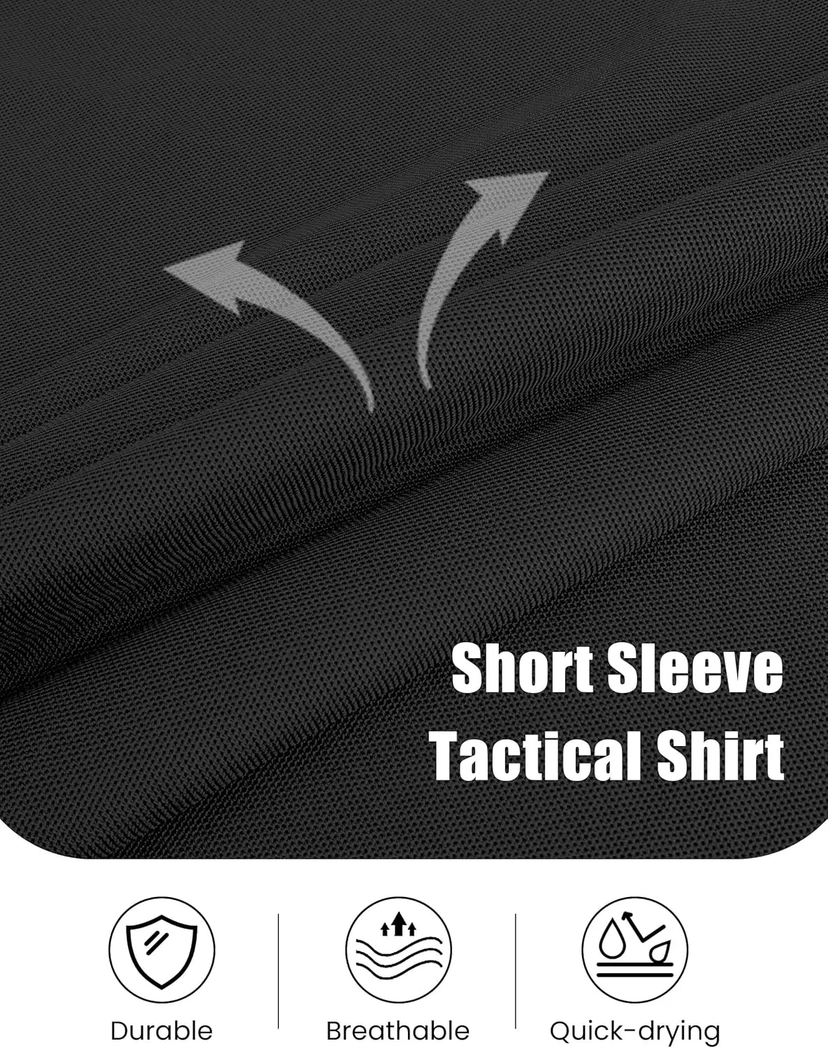Men's Polo Shirt Short Sleeve Tactical Shirt, Golf Shirts, Absorbent and Quick Drying Polo Sports Neck Shirt Tennis