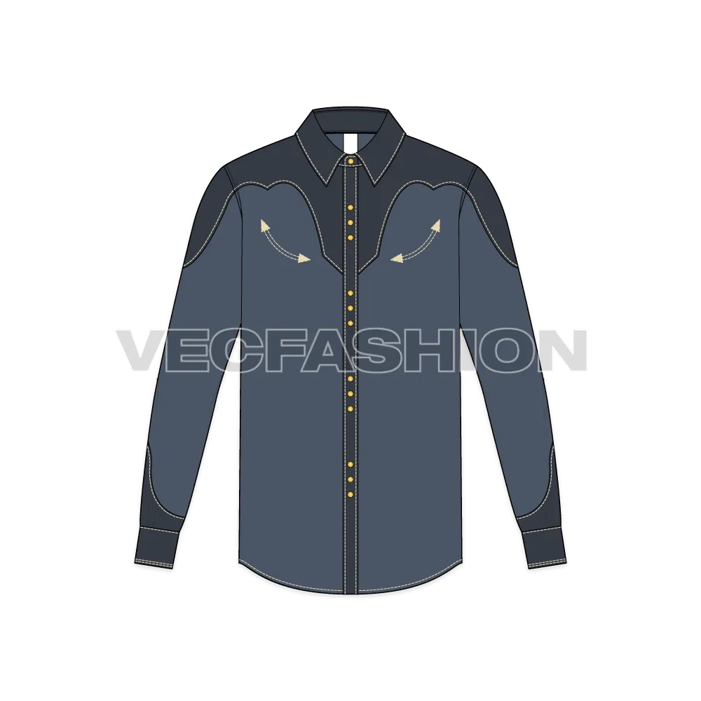 Mens Western Shirt