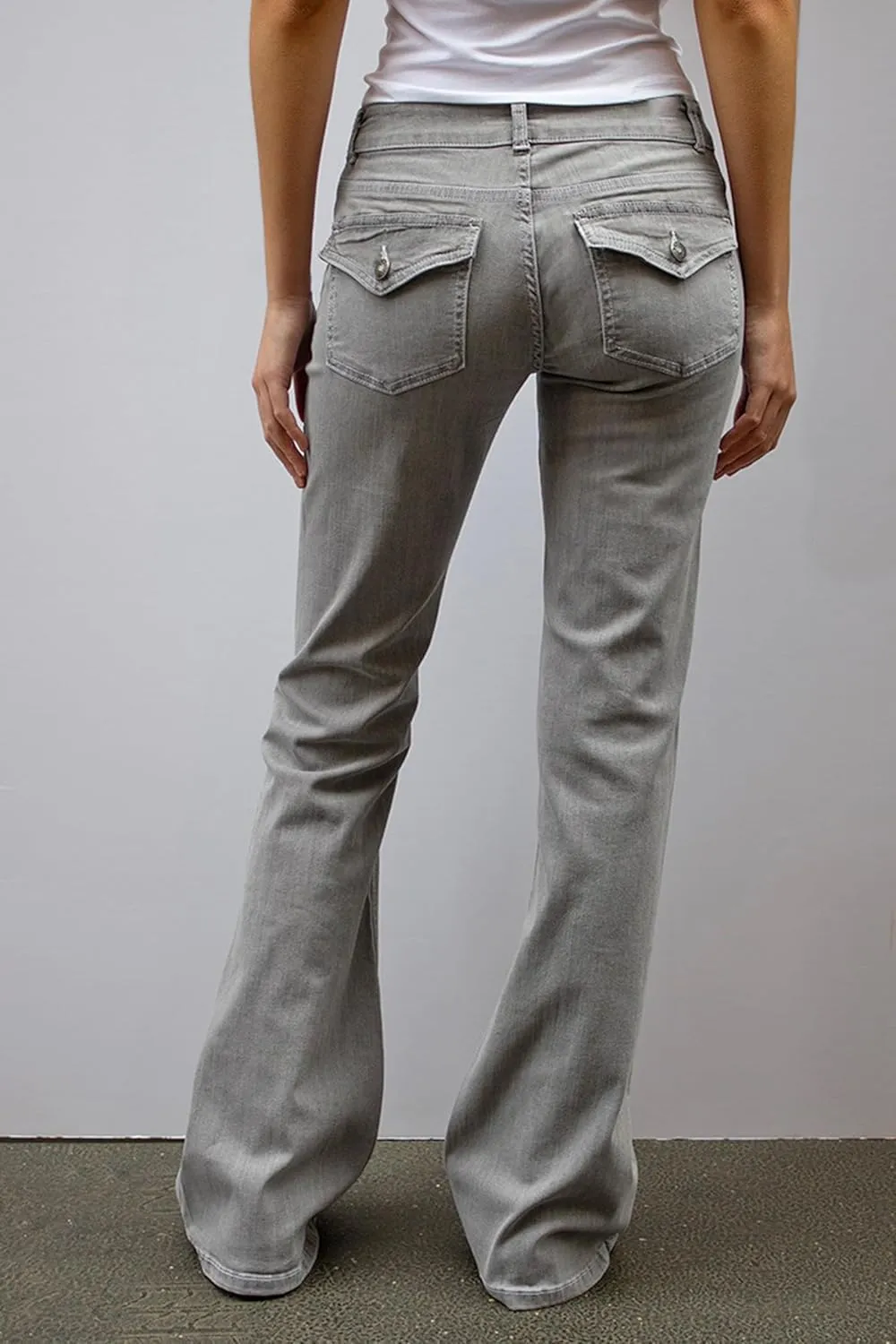 Mxiqqpltky Low Waist Bell Bottom Jeans for Women Y2k Straight Leg Stretch Bootcut Jeans Boyfriend Flare Denim Pants