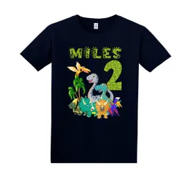 Personalized Dinosaur Shirt with name and age number, Dinosaur Birthday Shirt, Dinosaur Custom Shirt, Dinosaur family shirts, Dinosaur matching family Birthday Shirt, t-shirt for girls and boys