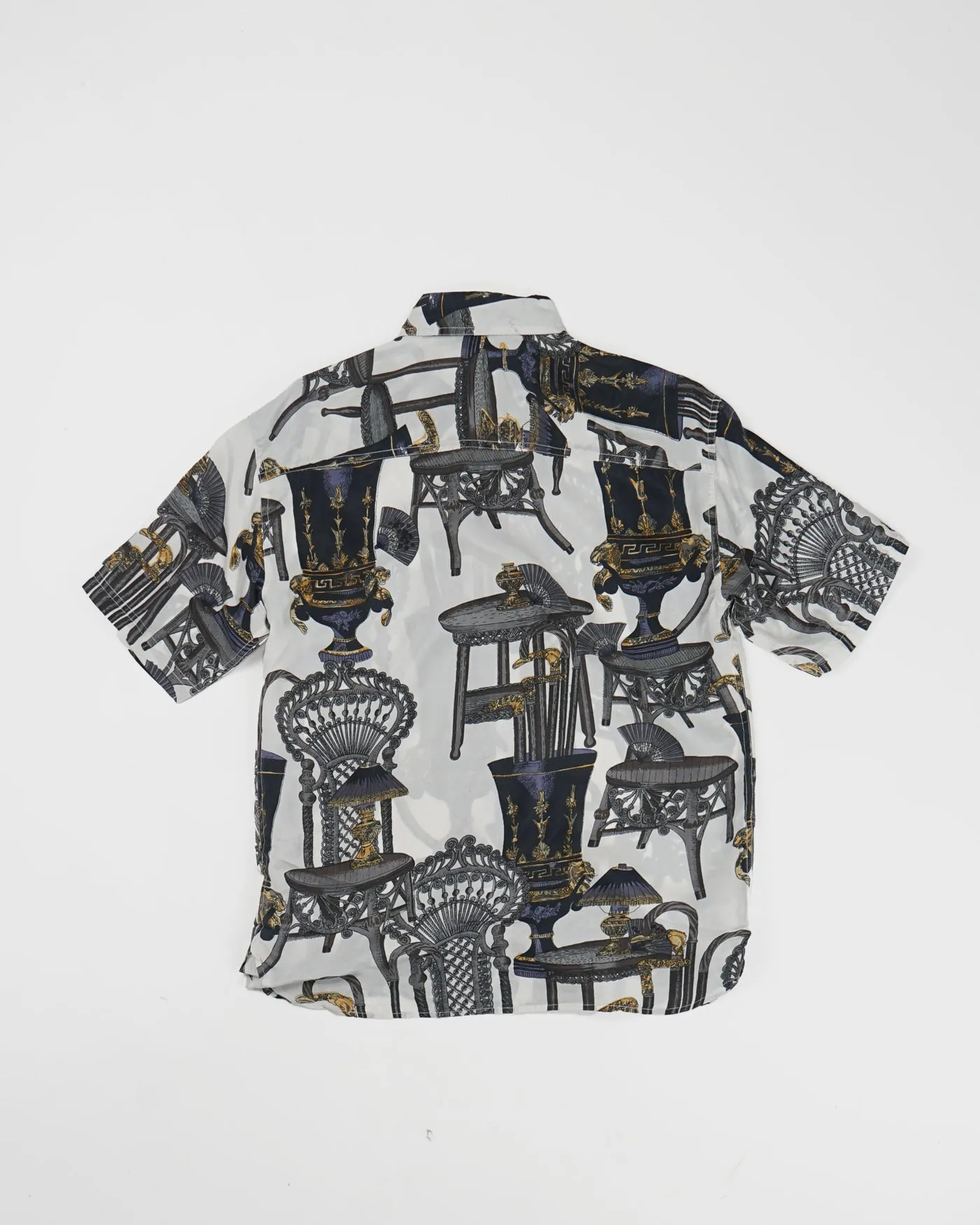 Silk Shirts Short Sleeve Patterned / H