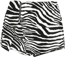 SweatyRocks Women's Metallic High Waist PU Leather Shorts Wide Leg Stretchy Shorts Hot Pants